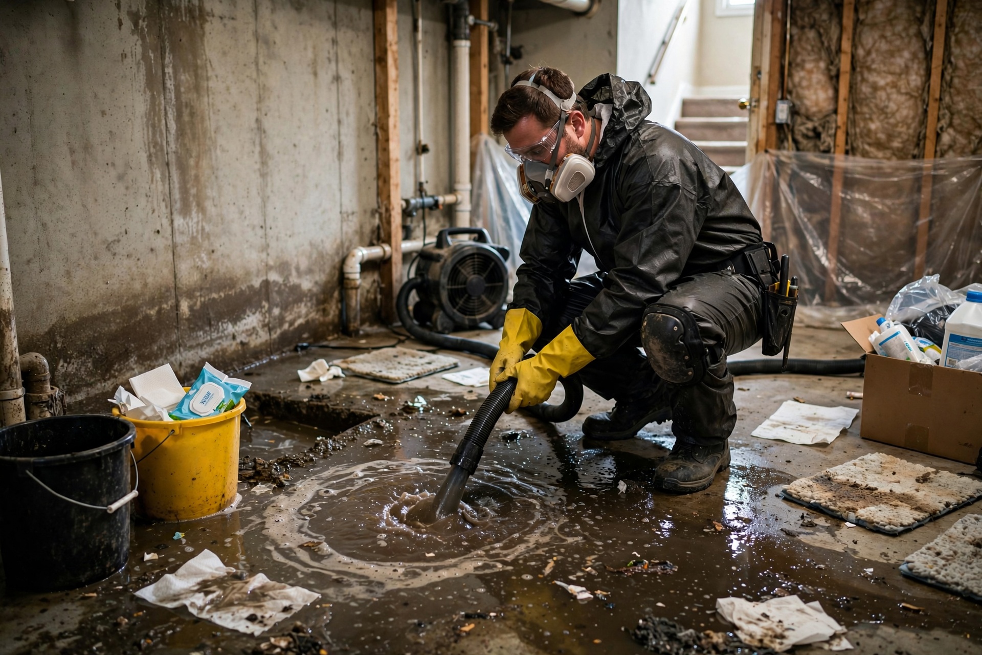 sewage cleanup in Provinces